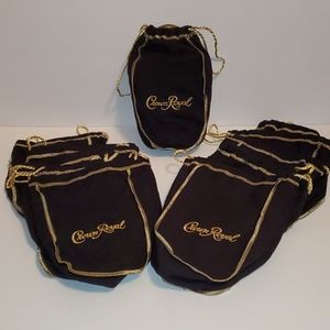 🎉3/$20. Crown Royal 750ml Black Bags.  Lot of 10